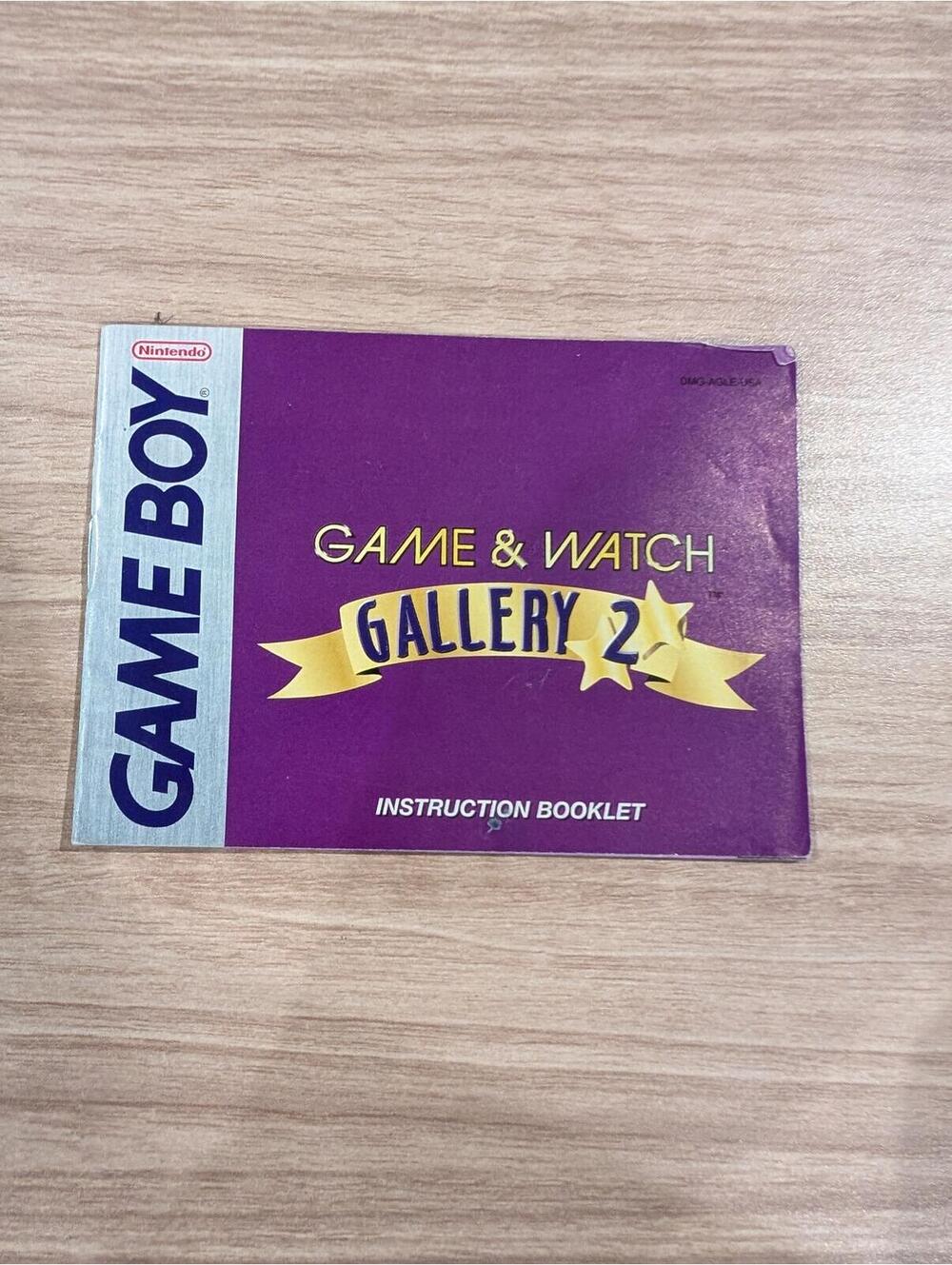Game & Watch Gallery 2 Nintendo Game Boy Manual Booklet Only Authentic
